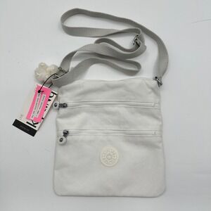 Kipling Keiko Crossbody Bag Pure Alabaster White AC7905 Small Messenger Bag NEW